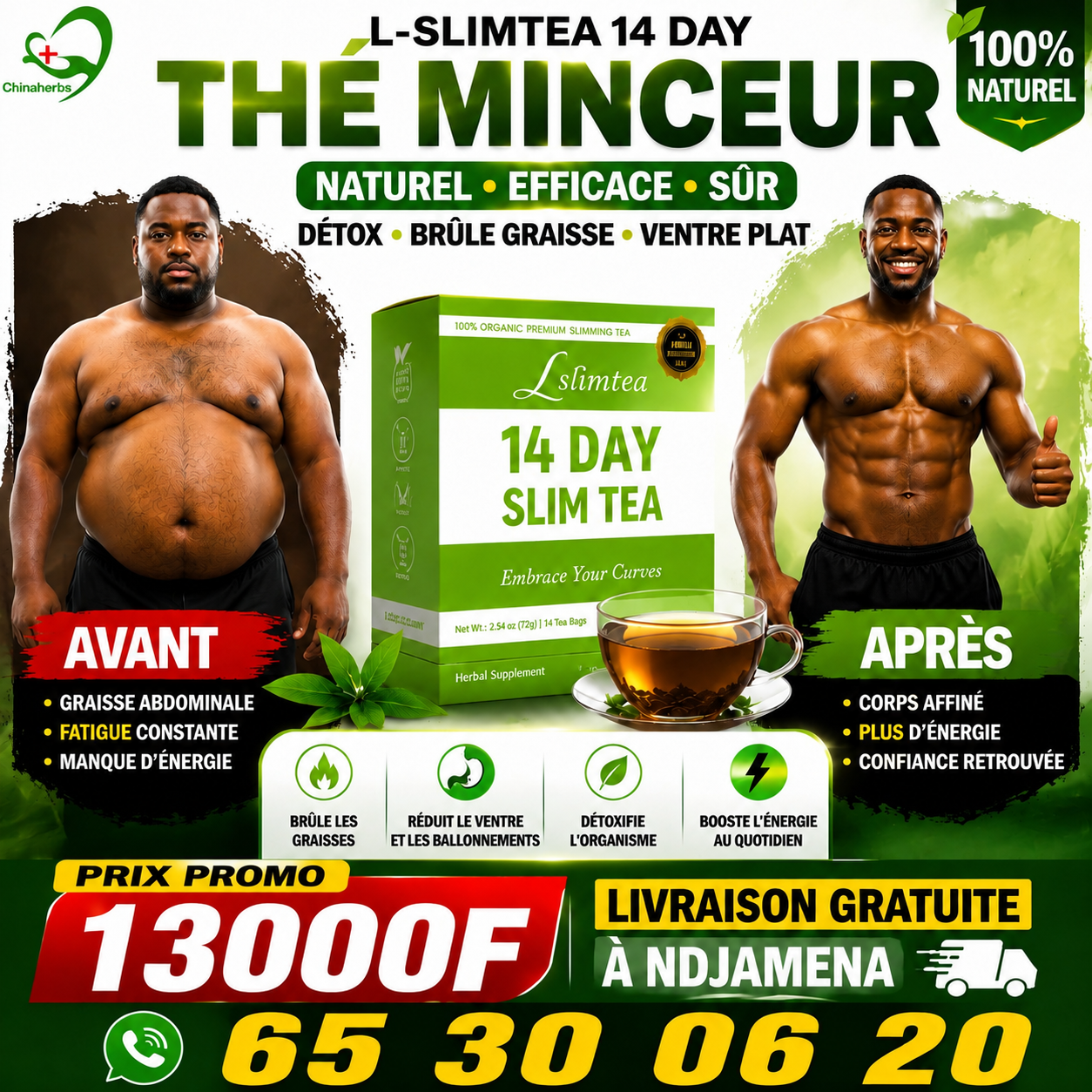 L-SLIMTEA 14 DAY — Votre routine minceur naturelle